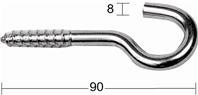 KLÄDSTRECKSKROK 5350 90MM GALV SB