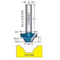 DEKORFRÄS COBOLT  D=22, R=4,5 / R=2,5