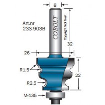 KANTPROFILFRÄS COBOLT  D=26, L=22