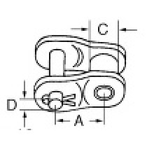 1/2' X 3/16' KEDJELED BÖJD