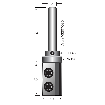 KANTFRÄS MED VÄNDSKÄR COBOLT VS205-030