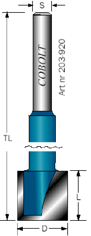 LÅSKISTFRÄS D= 20MM