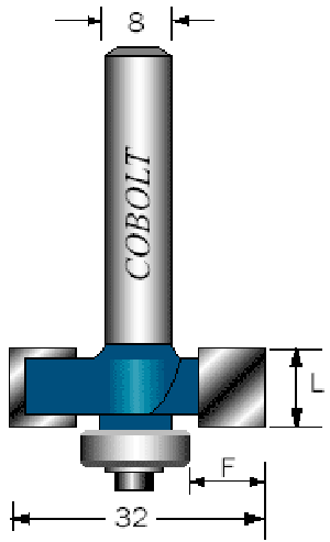 FALSFRÄS L: 4MM