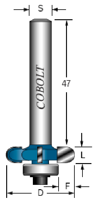 SIDDEKORFRÄS L: 4MM