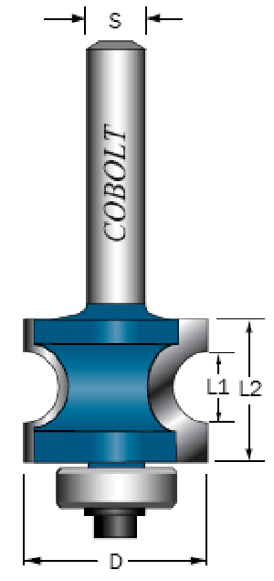 HALVSTAVFRÄS R: 4 MM