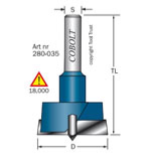 KVISTBORR/BESLAGSFRÄS COBOLT D=26mm, S=8mm