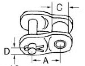 1/2' X 5/16' KEDJELED BÖJD